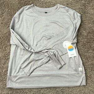 Vuori Daydream Crew Light Heather Gray women’s large